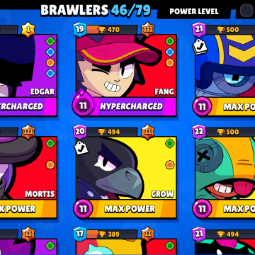 LvL82 | 46 BRAWLER | 13203 TROPHY | 6 MAX BRAWL | A lot of Skins | B50 3